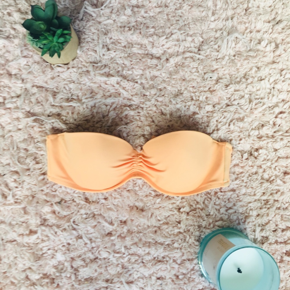 Strapless Orange bikini top